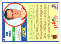 1990 Score Greg Millen #42
