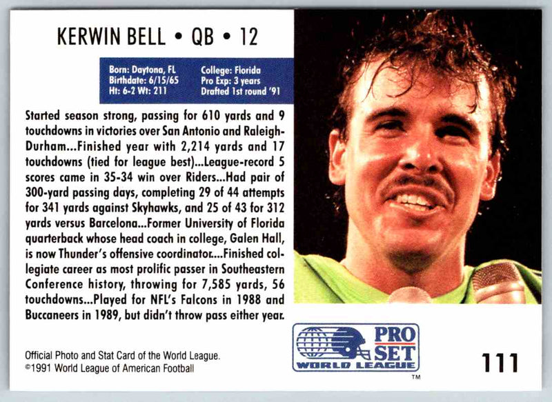 1991 Proset World League Kerwin Bell