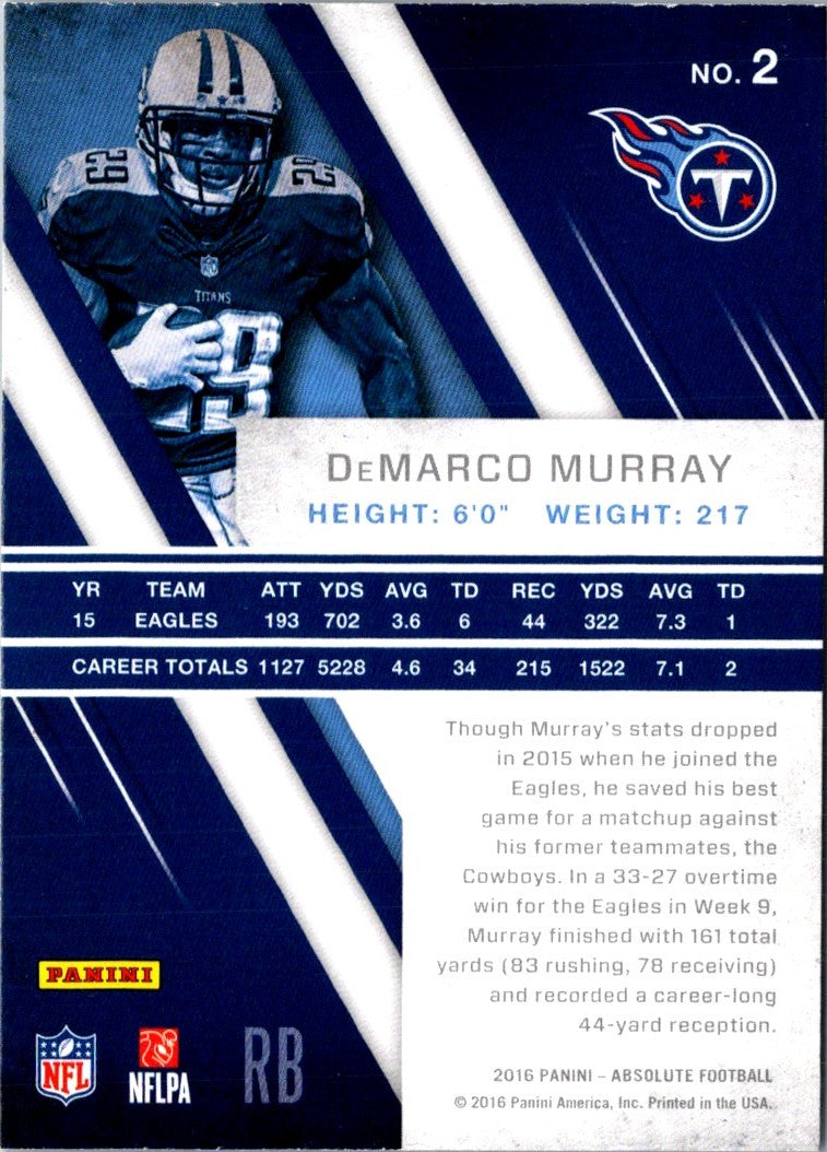 2016 Panini Absolute DeMarco Murray