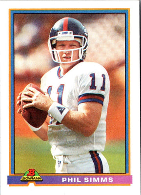 1991 Bowman Phil Simms #364