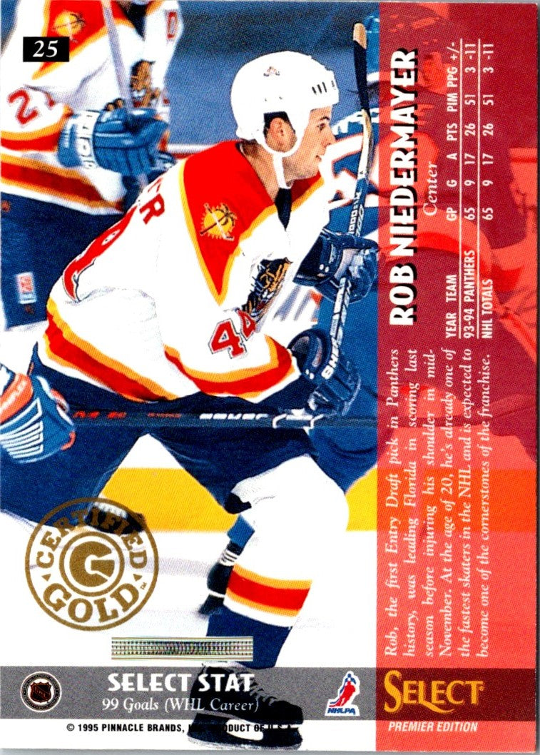 1994 Select Certified Gold Rob Niedermayer