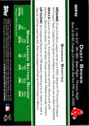 2009 Bowman Draft Picks & Prospects Dusty Brown