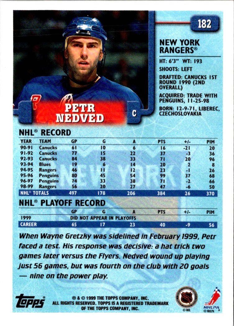 1999 Topps Petr Nedved