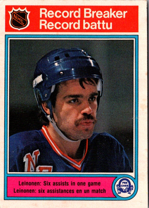 1982 O-Pee-Chee Mikko Leinonen #4 Rookie