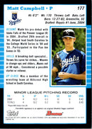 2005 Bowman Matt Campbell