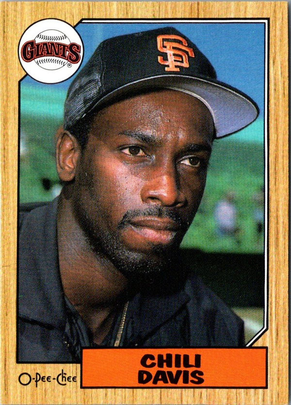 1987 O-Pee-Chee Chili Davis #162