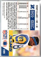 1991 Pro Set Henry Ellard #199