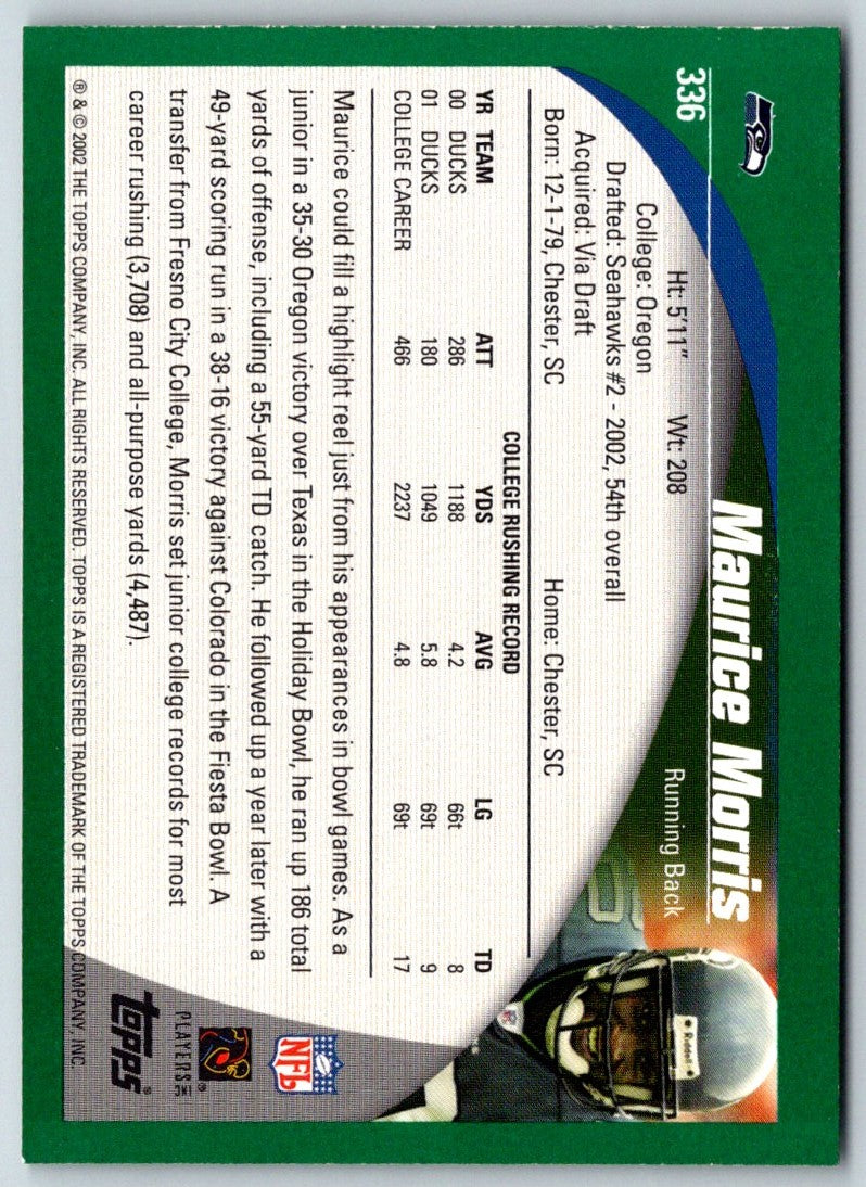 2002 Topps Maurice Morris