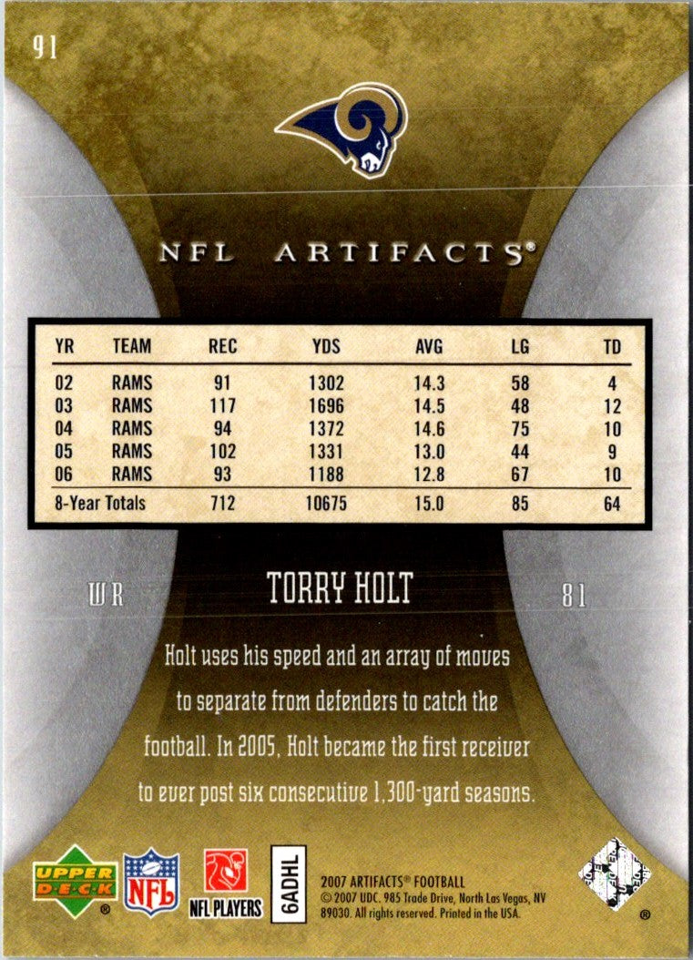 2007 Upper Deck Artifacts Torry Holt