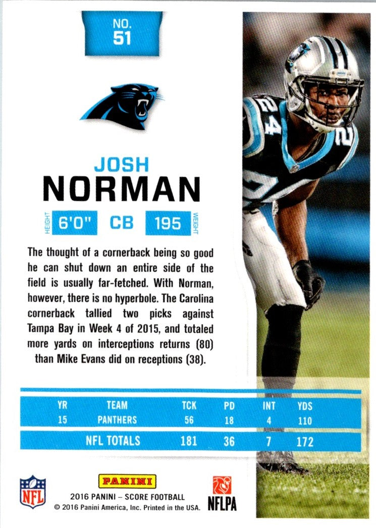 2016 Score Josh Norman