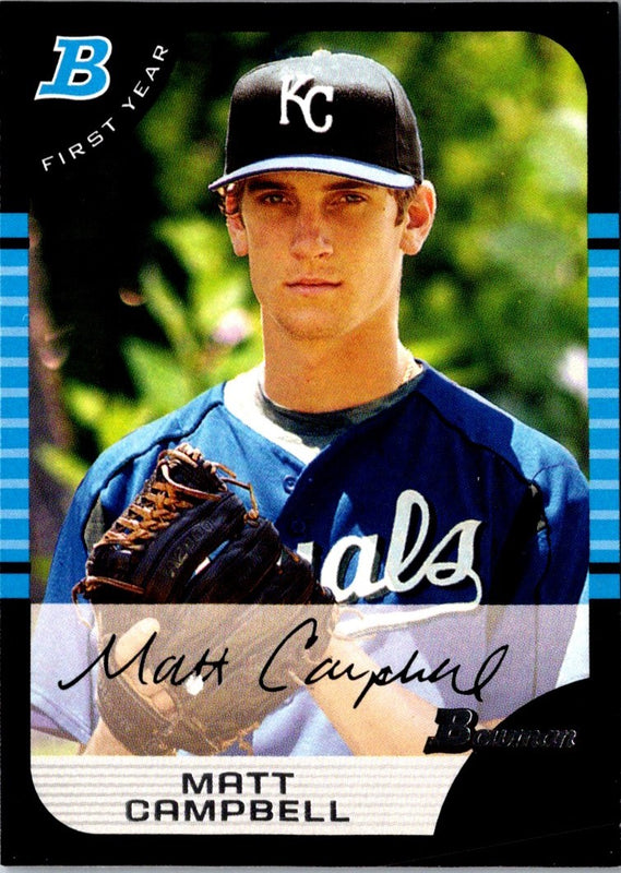 2005 Bowman Matt Campbell #177 Rookie