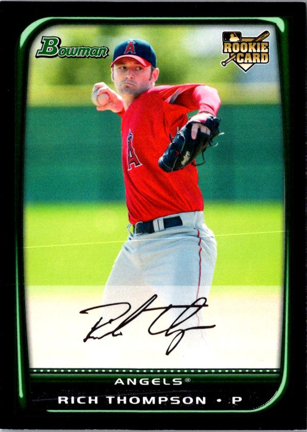 2008 Bowman Draft Picks & Prospects Rich Thompson #BDP36 Rookie