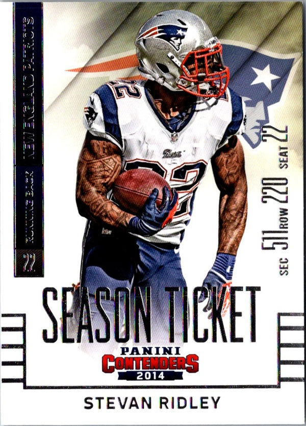 2014 Panini Contenders Stevan Ridley #69