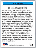 1992 Proset Pete Gogolak #34