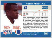 1990 Pro Set William White #104