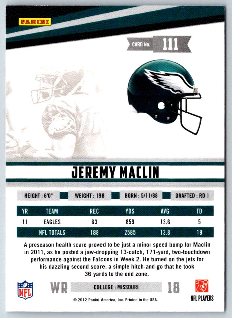 2012 Panini Rookies & Stars Jeremy Maclin