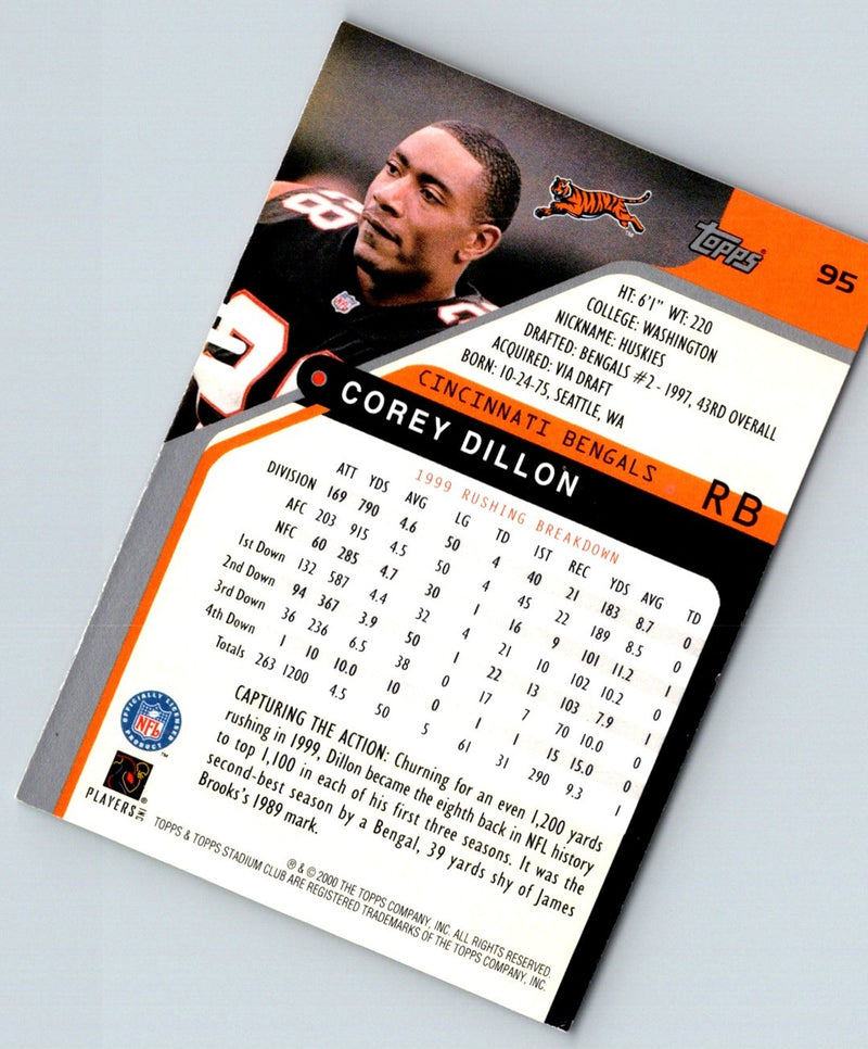 1999 Stadium Club Chrome Corey Dillon