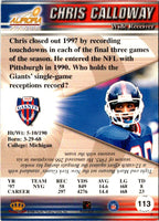 1998 Pacific Aurora Chris Calloway #113