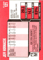 1989 Fleer Jeff Hornacek #121 Rookie