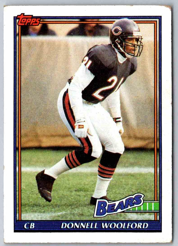 1991 Topps Football Donnell Woolford #156