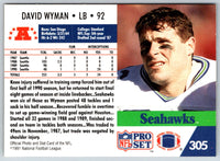 1991 Pro Set David Wyman #305