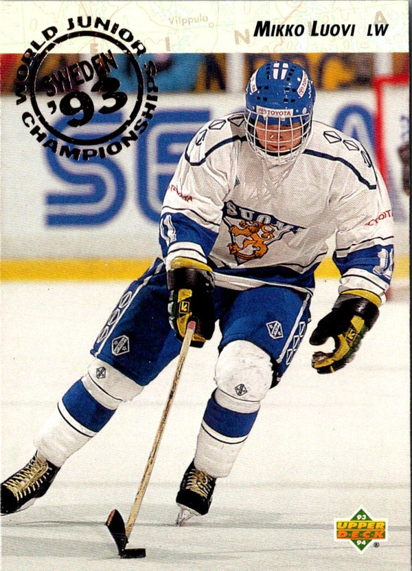 1993 Upper Deck Mikko Luovi #271 Rookie