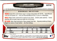 2013 Bowman Chrome Prospects Jake Lamb #BCP161