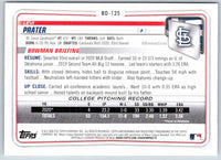 2020 Bowman Levi Prater #BD-125