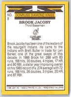 1987 Donruss Diamond King Brook Jacoby #8