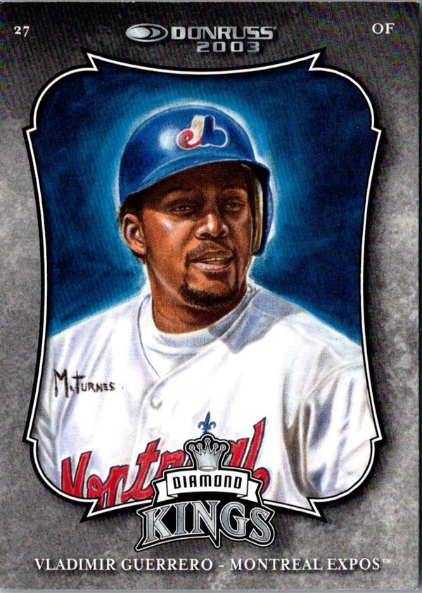 2002 Donruss Diamond Kings Vladimir Guerrero #1