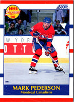 1990 Score Mark Pederson #387 Rookie