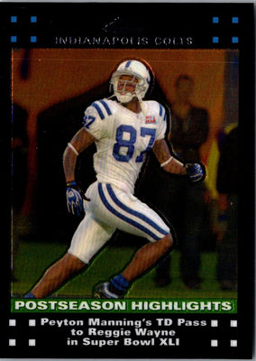 2007 Topps Chrome Peyton Manning/Reggie Wayne #TC51