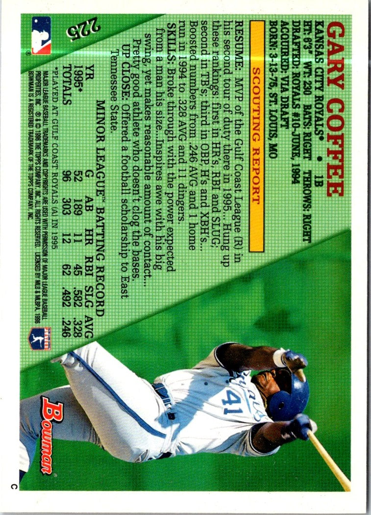 1996 Bowman Gary Coffee