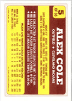1991 Topps Toys'R'Us Rookies Alex Cole #5