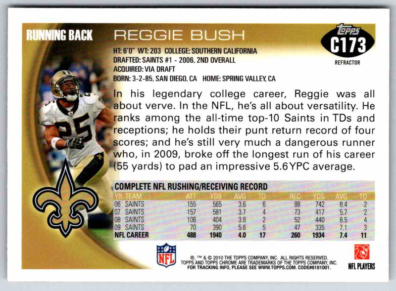 1991 Bowman BestFootball Reggie Bush