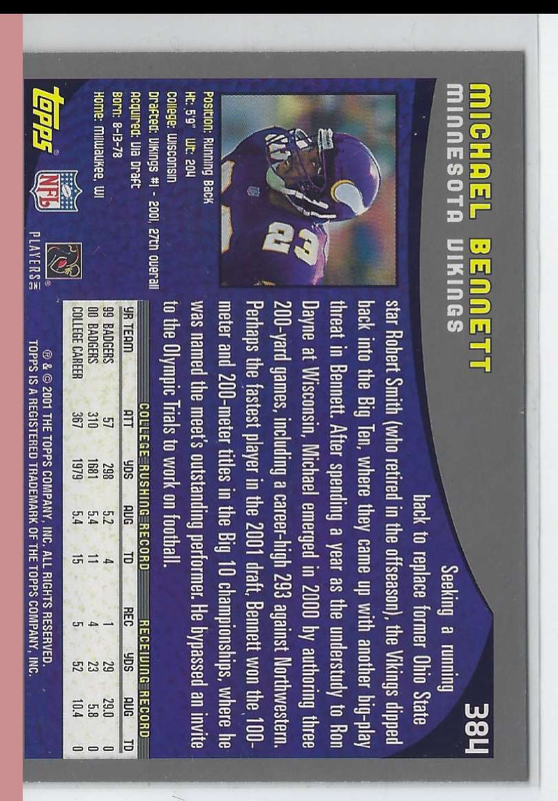 2001 Topps Michael Bennett