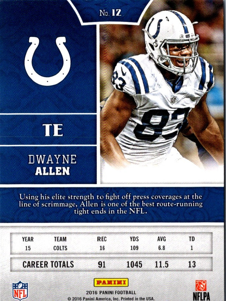 2016 Panini Dwayne Allen