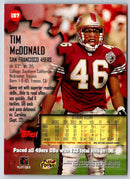 1997 Topps Stadium Club Football Tim McDonald