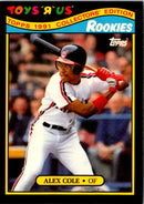 1991 Topps Toys'R'Us Rookies Alex Cole