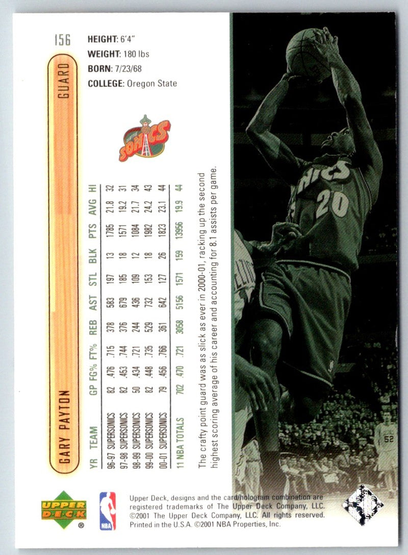 2001 Upper Deck Gary Payton