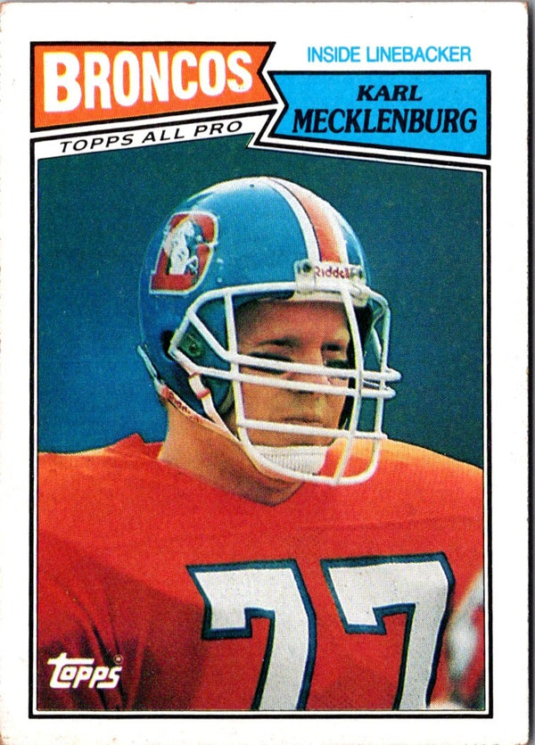 1987 Topps Karl Mecklenburg #39 NM+