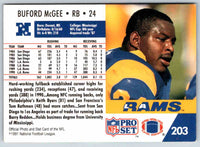 1990 Proset Buford McGee #203