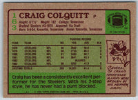 1985 Topps Craig Colquitt #163