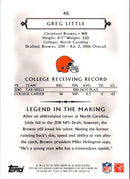 2011 Topps Gridiron Legends Greg Little