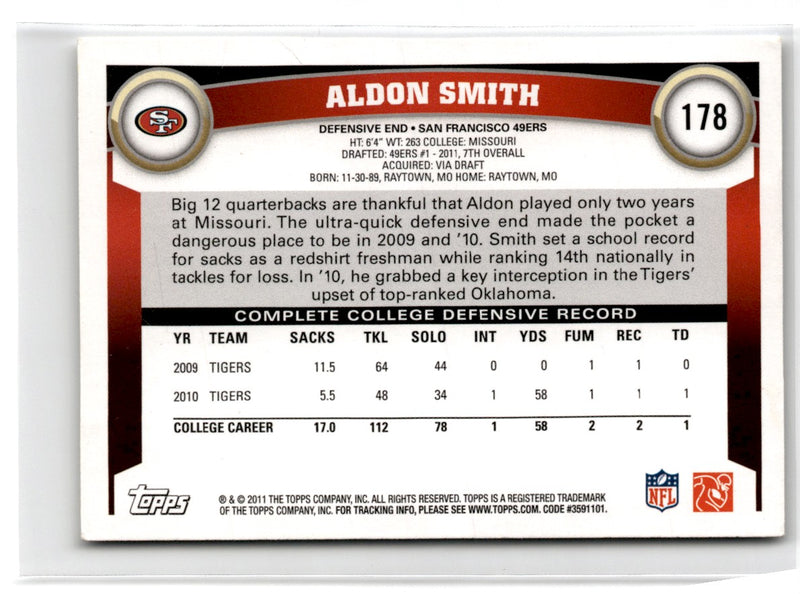 2011 Topps Aldon Smith