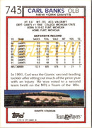 1992 Topps Carl Banks