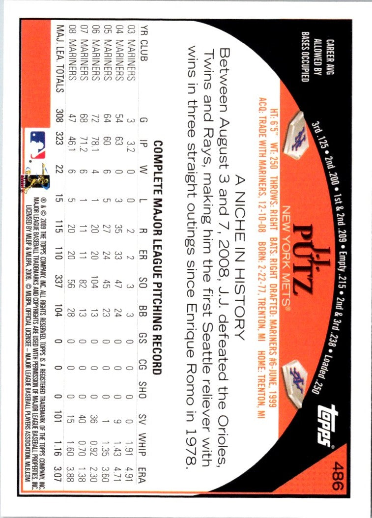 2009 Topps J.J. Putz