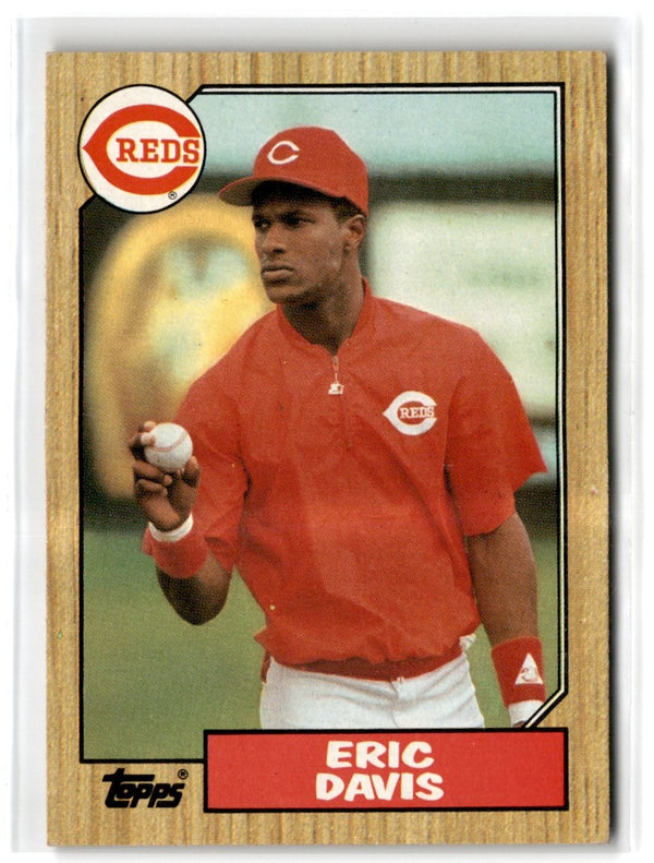 1987 Topps Tiffany Eric Davis #412