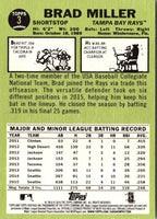 2016 Topps Heritage Brad Miller #3