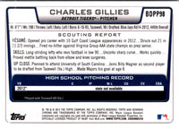 2012 Bowman Draft Picks & Prospects Chrome Charles Gillies #BDPP98